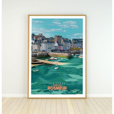 Affiche du port du Rosmeur - Douarnenez