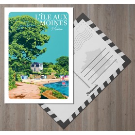 Carte postale de l'île aux moines