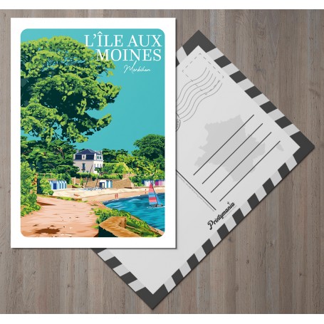 Carte postale de l'île aux moines