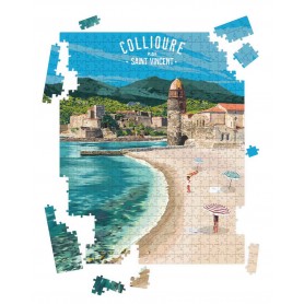 Puzzle de Collioure - Plage Saint Vincent