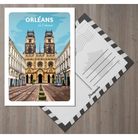 Carte postale de la ville d'Orléans