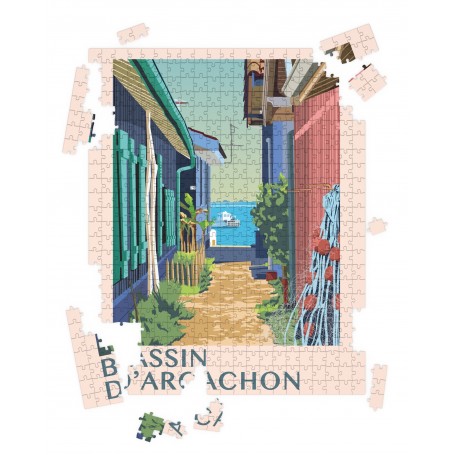 Puzzle du Bassin d'Arcachon - Village de L'Herbe