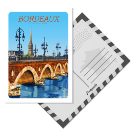 Carte Postale de Bordeaux - le Pont de Pierre