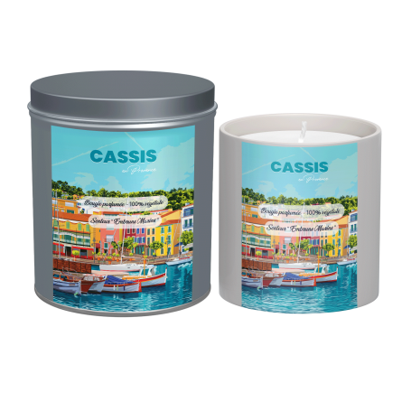 Bougie parfumée de Cassis en Provence