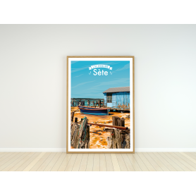 Affiche de Sète - les Cabanes