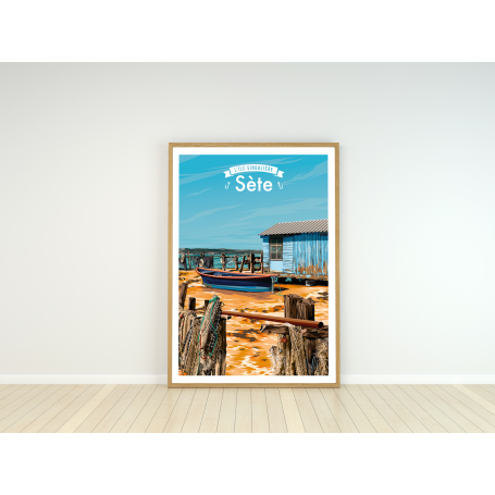 Affiche de Sète - les Cabanes