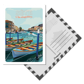 Cartes Postales de Sète - le Canal