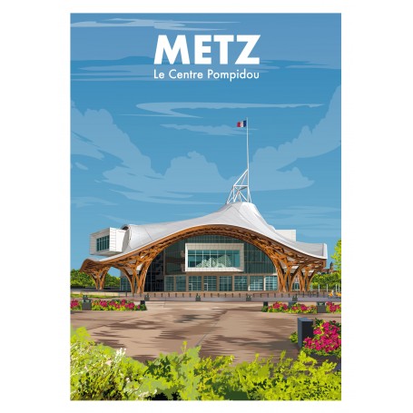 Affiche de Metz - Pompidou