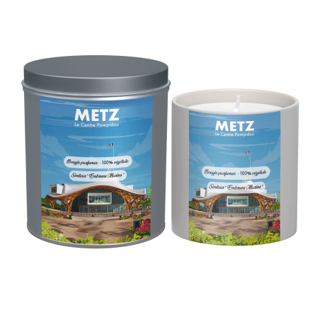 Bougie parfumée de Metz Pompidou
