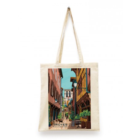 Tote Bag de Troyes - La ruelle des chats