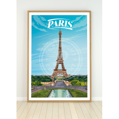 Affiche de Paris - Champs de Mars