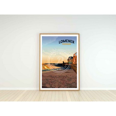 Affiche de Lomener - Plage