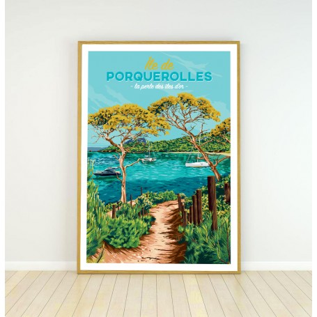 Affiche de l'Île de Porquerolles