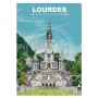 Affiche de Lourdes - Basilique Notre-Dame-du-Rosaire