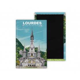 Magnet de Lourdes - La Basilique Notre-Dame-du-Rosaire