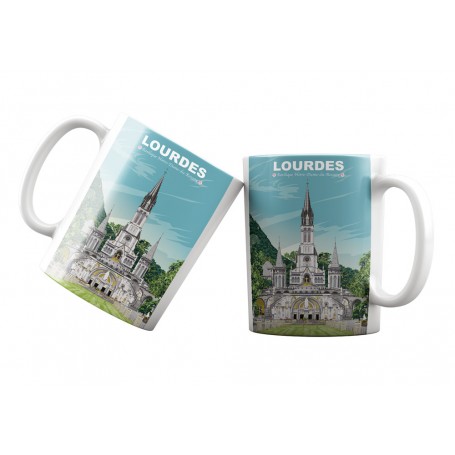 Mug de Lourdes - La Basilique Notre-Dame-du-Rosaire
