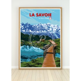Affiche de la Savoie - Le Mont Blanc