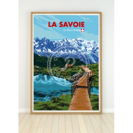 Affiche de la Savoie - Le Mont Blanc