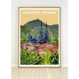 Affiche de Clermont-Ferrand - Cathédrale