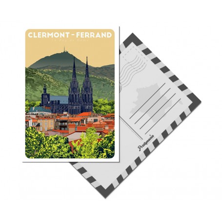 Carte postale de Clermont-Ferrand - Cathédrale