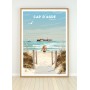 Affiche du Cap d'Agde - le Fort Brescou