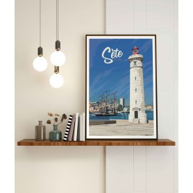 Affiche de Sète - le Phare Saint-Louis