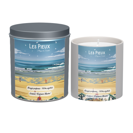 Bougie parfumée des Pieux - plage de Sciotot