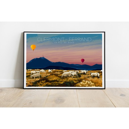 Affiche de Clermont-Ferrand - le Puy de Dôme