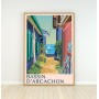 Affiche du Bassin d'Arcachon - Village de L'Herbe