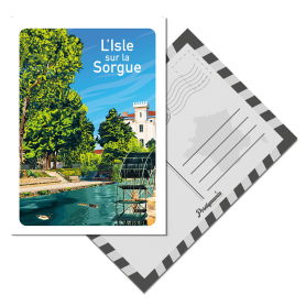Carte Postale de l'Isle-sur-la-Sorgue - Roue