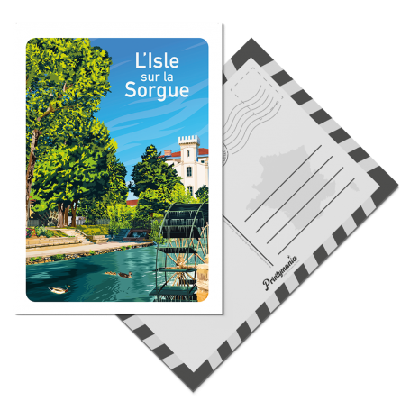 Carte Postale de l'Isle-sur-la-Sorgue - Roue