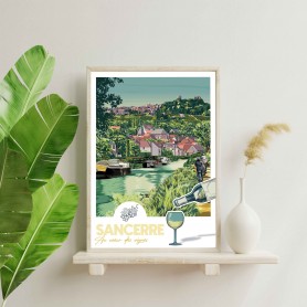 Affiche de Sancerre - la Loire