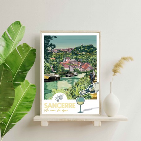 Affiche de Sancerre - la Loire