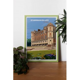 Affiche de Saint-Germain-en-Laye - le château