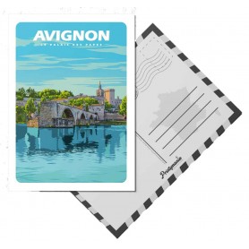 Carte Postale de Avignon - Le Palais des Papes