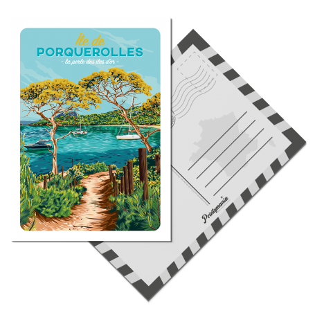 Carte Postale de l'Île de Porquerolles