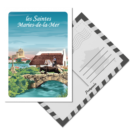 Carte postale des Saintes-Maries-de-la-Mer