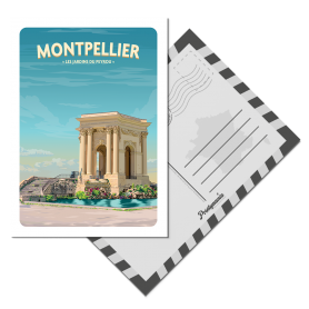 Carte postale de Montpellier - Peyrou