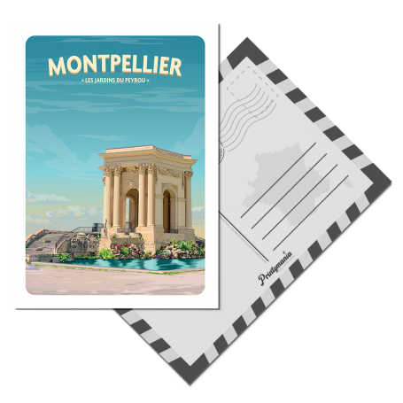 Carte postale de Montpellier - Peyrou