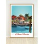 Affiche du Bassin d'Arcachon - bateau