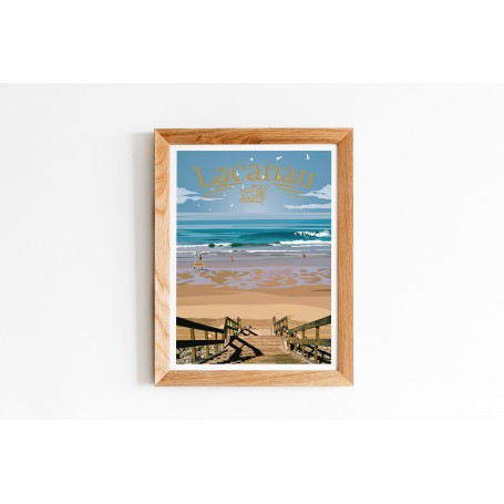 Affiche de Lacanau - Surf beach