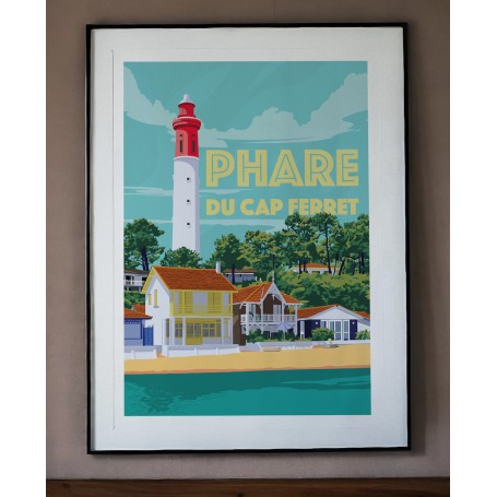 Affiche du Cap Ferret - le Phare