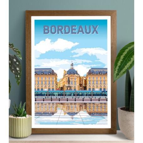 Affiche de Bordeaux - Place de la Bourse