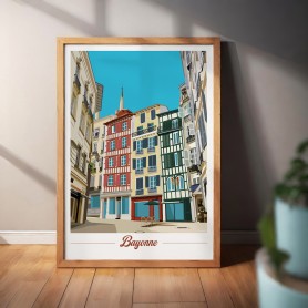 Affiche de Bayonne - Ruelle