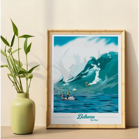 Affiche de Belharra - Pays Basque