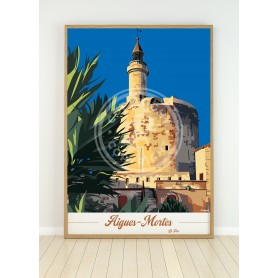 Affiche d'Aigues-mortes - la tour
