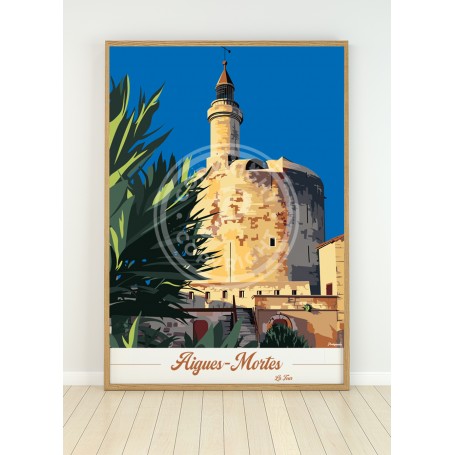 Affiche d'Aigues-mortes - la tour