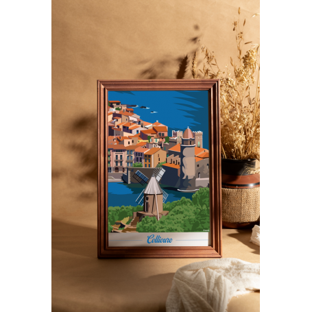 Affiche de Collioure - moulin