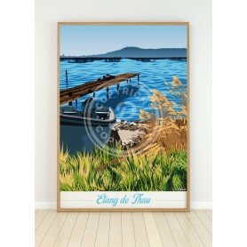 Affiche de l'Etang de Thau - ponton