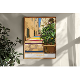 Affiche de Montpellier - Bras de fer